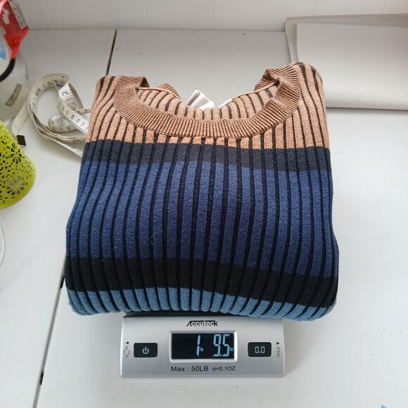 Anthropologie Dolan Lorna Ribbed Sweater Midi Slit Dress Womens Petite LG Boho - Picture 10 of 10